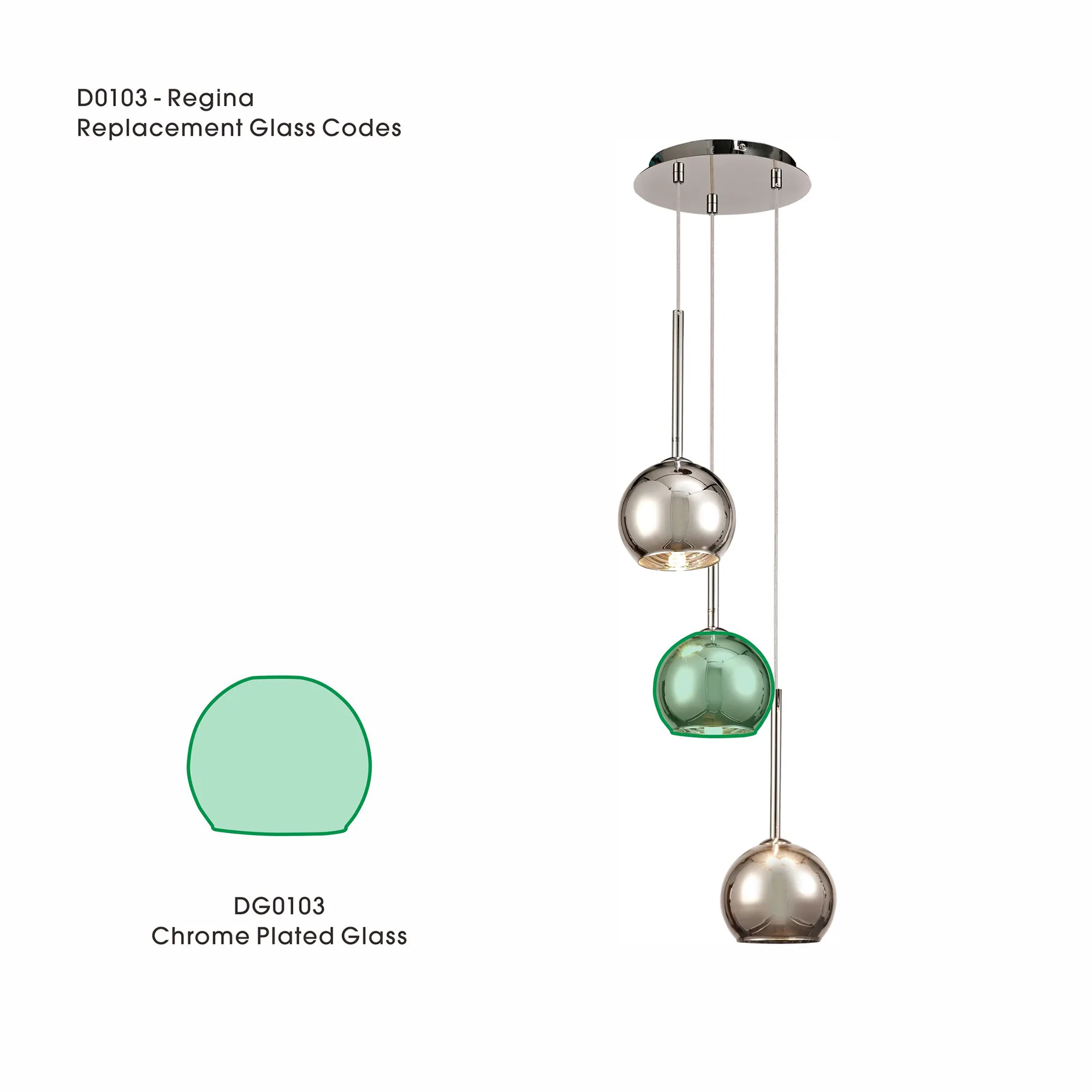 DG0103  Regina Glass For D0103/D0106